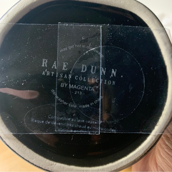 Rae Dunn Halloween HOCUS POCUS Black Ceramic Mug with Cat Topper 9" - Picture 5 of 6